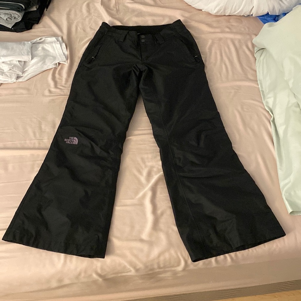 Womens the north face black snow pants